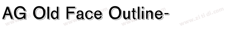AG Old Face Outline字体转换